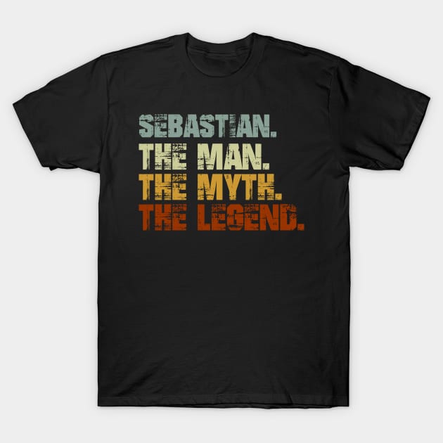 Sebastian The Man The Myth The Legend T-Shirt by designbym